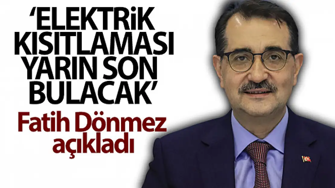 Sanayi tesislerine uygulanan elektrik kısıtlaması yarın son bulacak