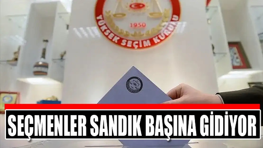 Seçmenler sandık başına gidiyor