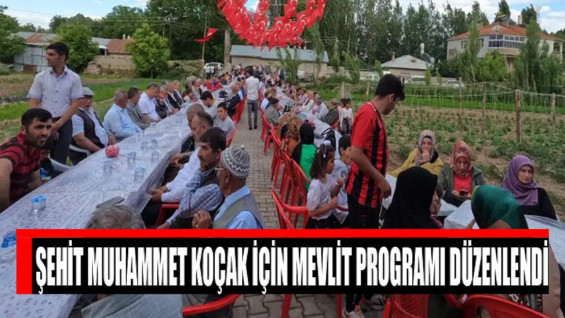 Şehit Muhammet Koçak için mevlit programı düzenlendi