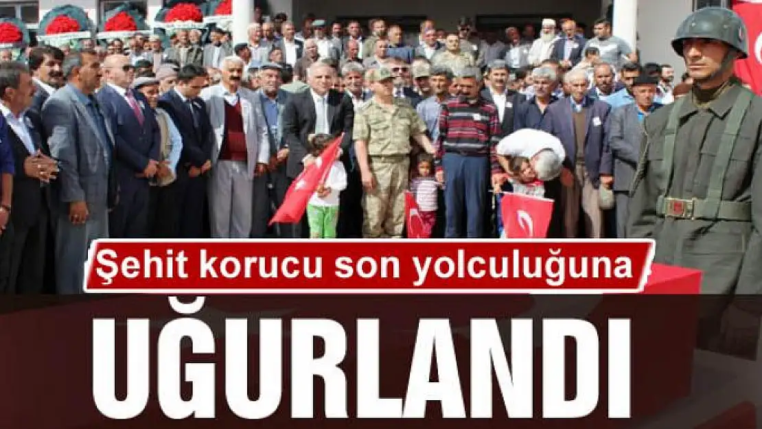 Şehit korucu son yolculuğuna uğurlandı