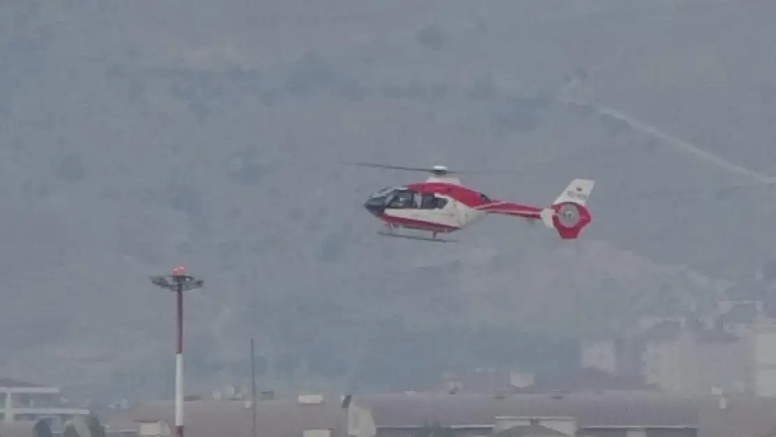Serebrovasküler hastası şahıs ambulans helikopter ile Van'a getirildi