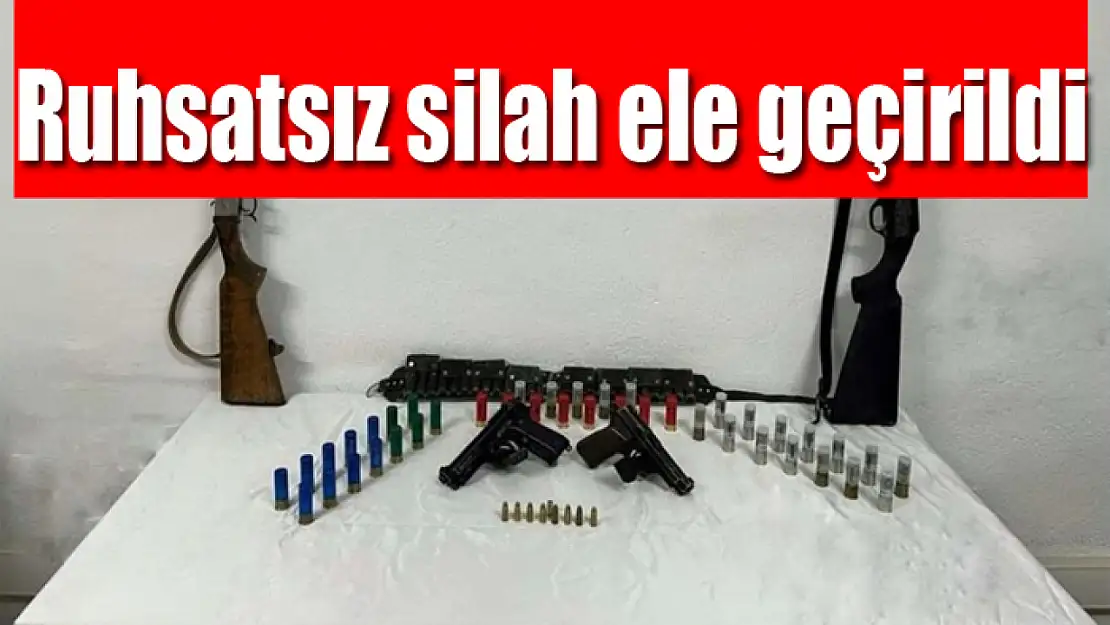 Silah ele geçirildi