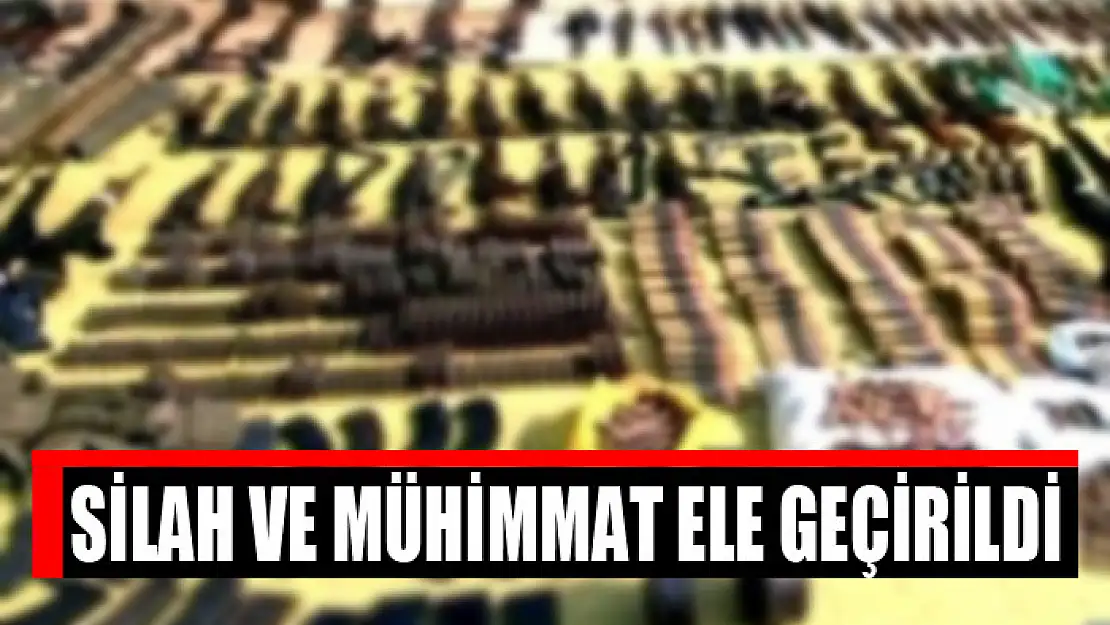 Silah ve mühimmat ele geçirildi