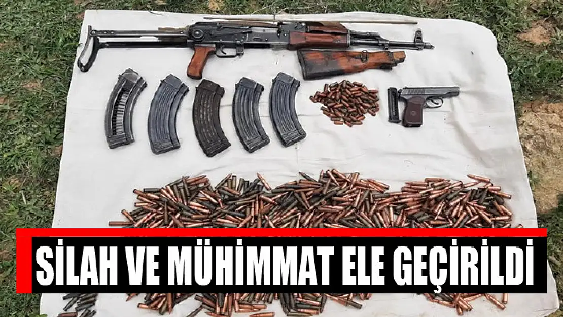 Silah ve mühimmat ele geçirildi