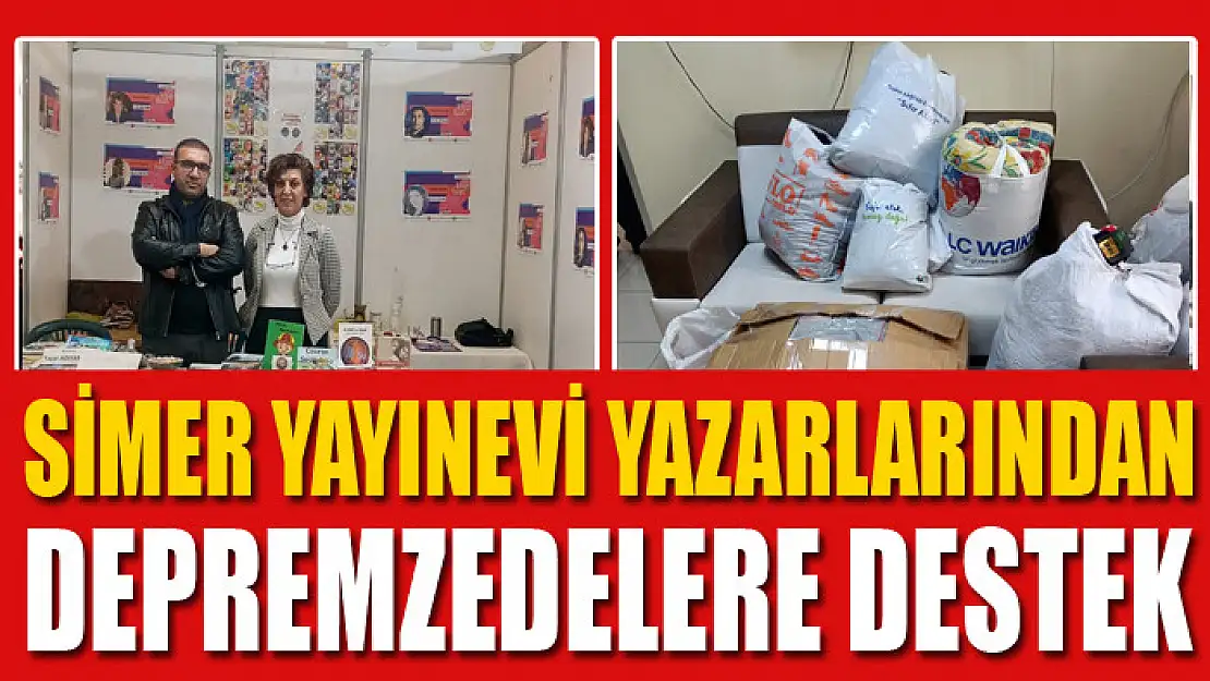 Simer Yayınevi yazarlarından depremzedelere destek