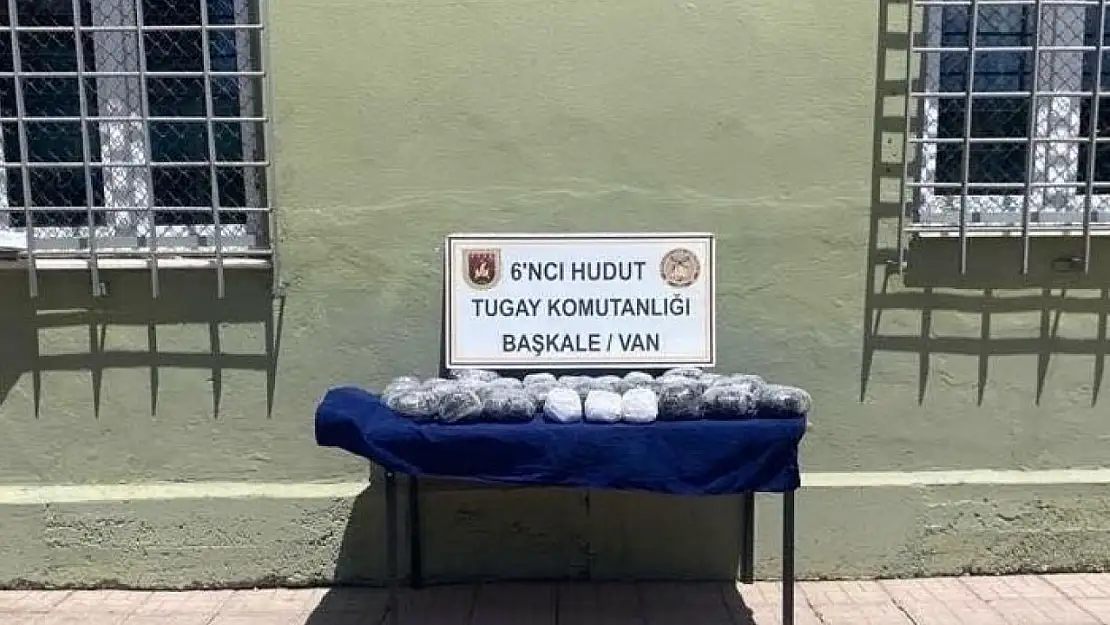 Sınır hattında uyuşturucu ele geçirdi