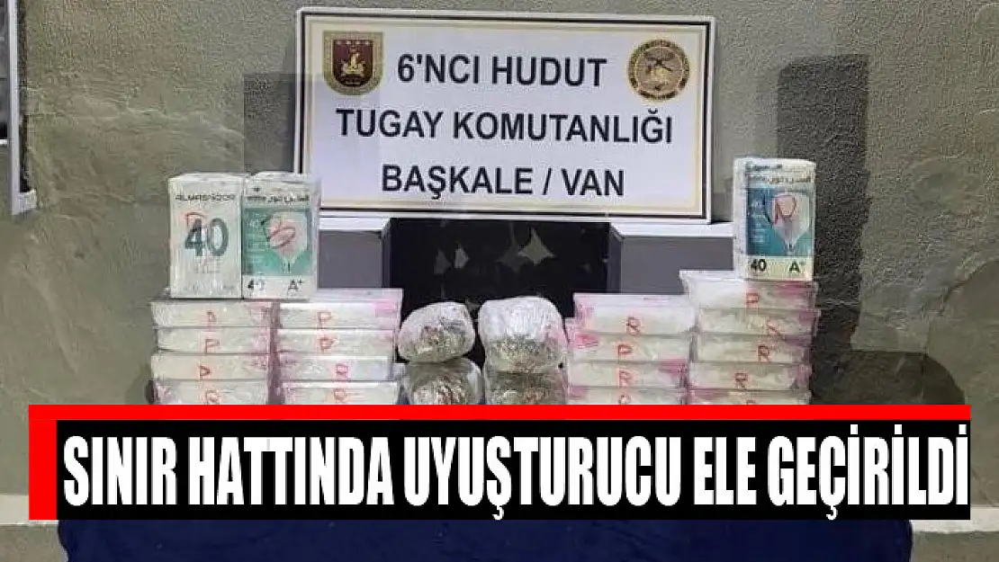 Sınır hattında uyuşturucu ele geçirildi