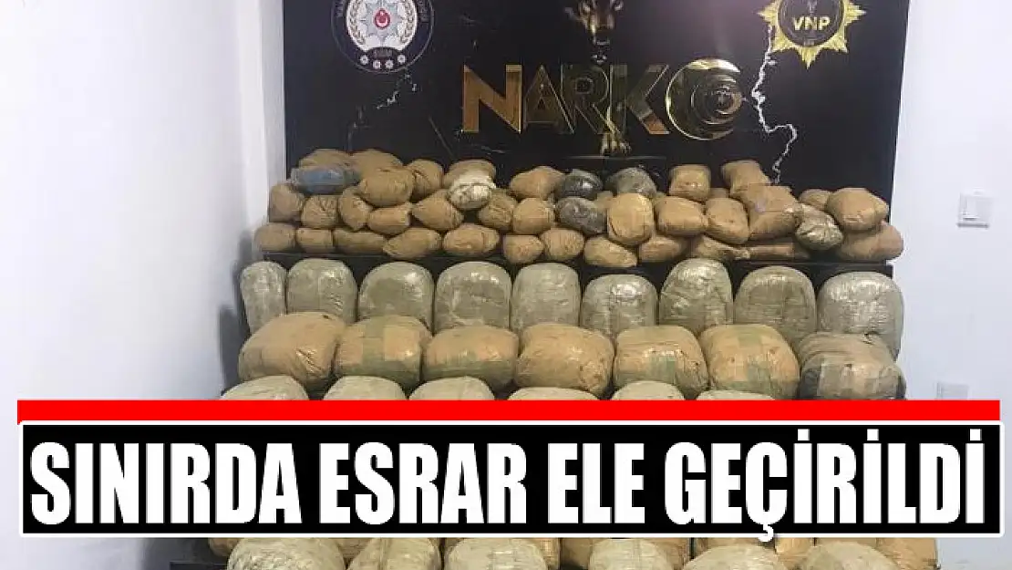 Sınırda esrar ele geçirildi