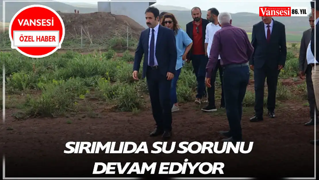 Sırımlıda su sorunu devam ediyor