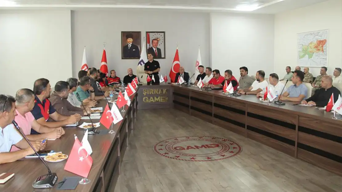 Şırnak'ta deprem tatbikatı toplantısı