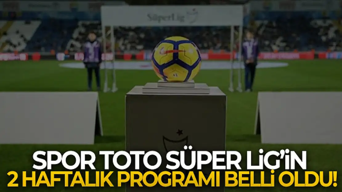 Spor Toto Süper Lig'de 1 ve 2. hafta programı açıklandı