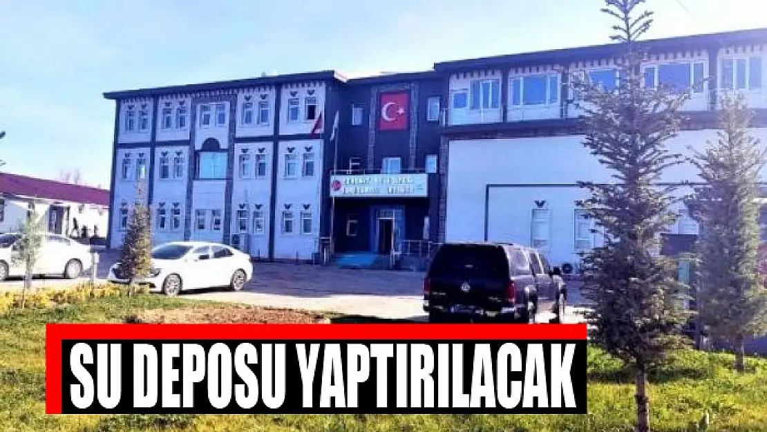 Su deposu yaptırılacak