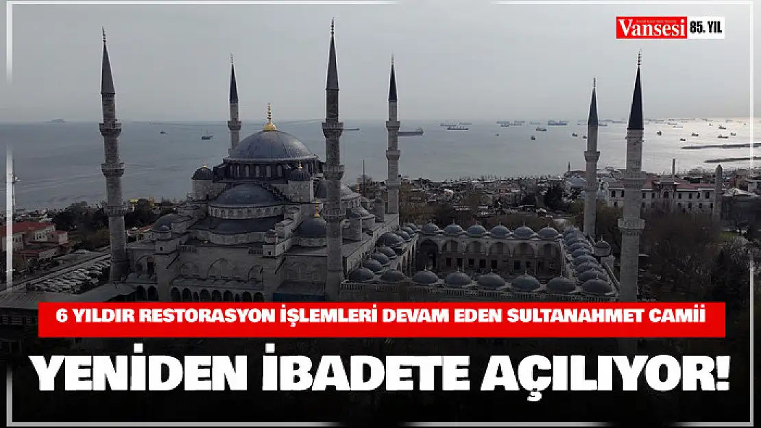 Sultanahmet Camii restorasyonunda sona yaklaşıldı