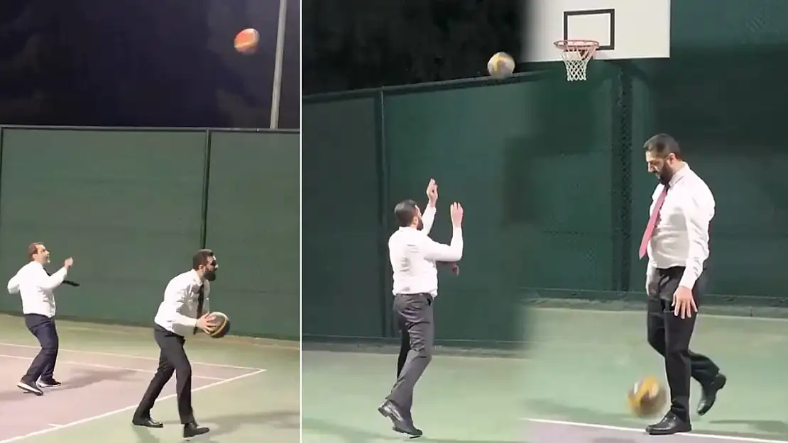 Suriye Devlet Başkanı eş-Şara, Şam'da basketbol oynadı