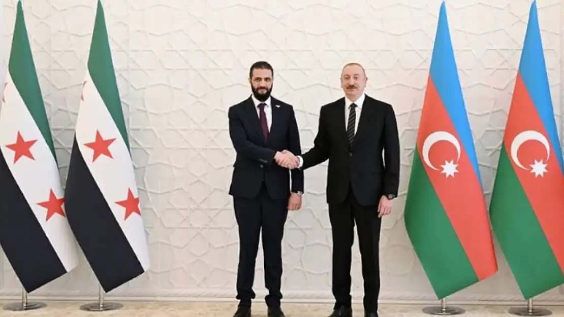 Suriye Devlet Başkanı eş-Şara, Aliyev ile bir araya geldi