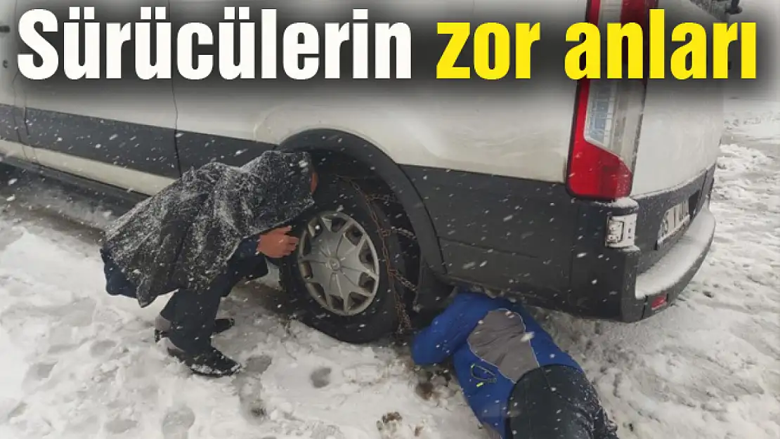 Sürücülerin zor anları