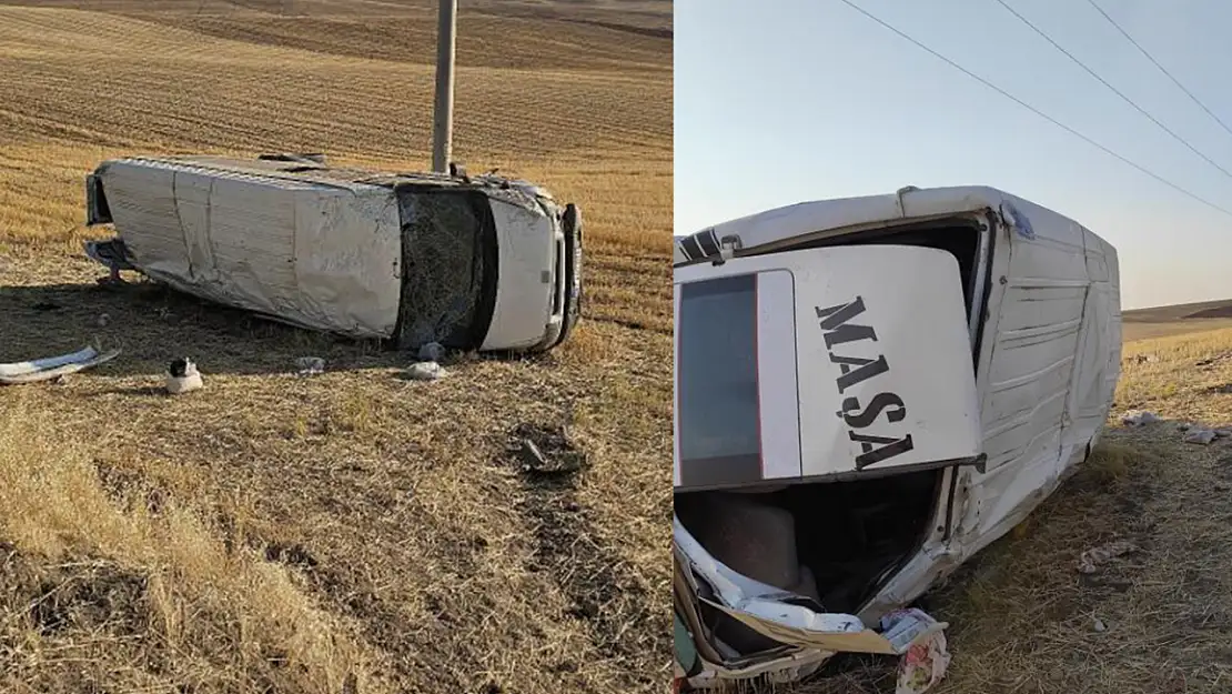 Tarım işçilerini taşıyan minibüs şarampole yuvarlandı: 18 yaralı