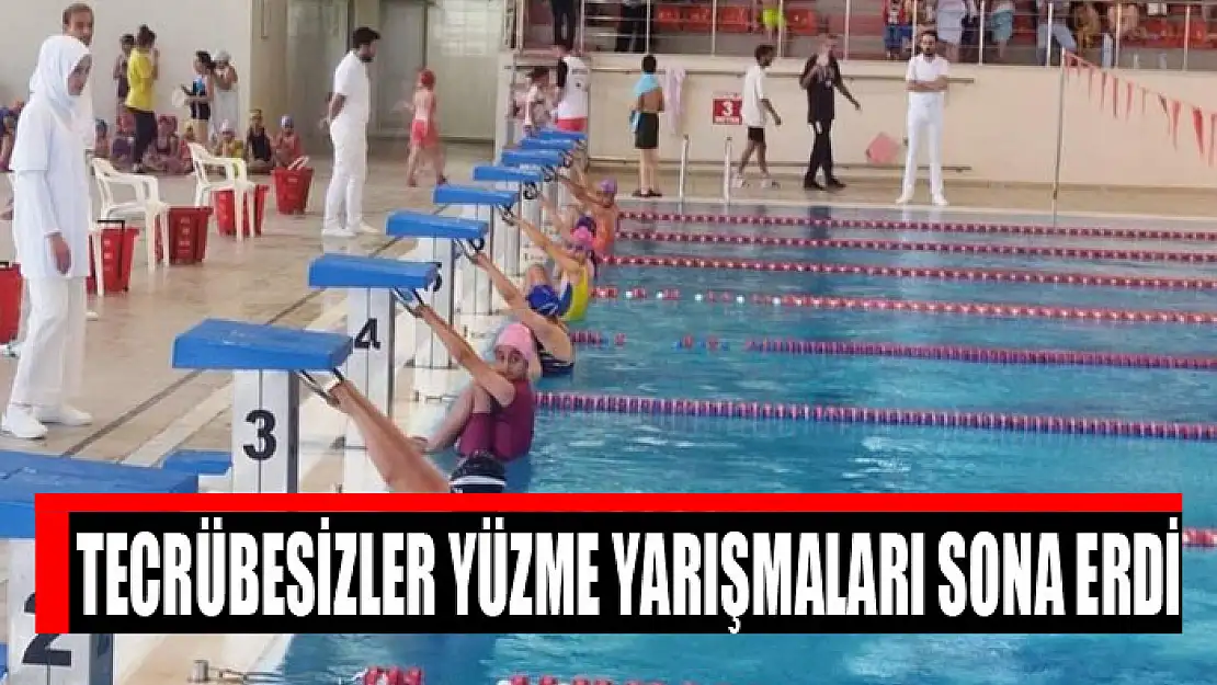 Tecrübesizler yüzme yarışmaları sona erdi