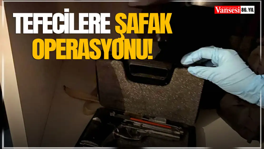 Tefecilere şafak operasyonu!