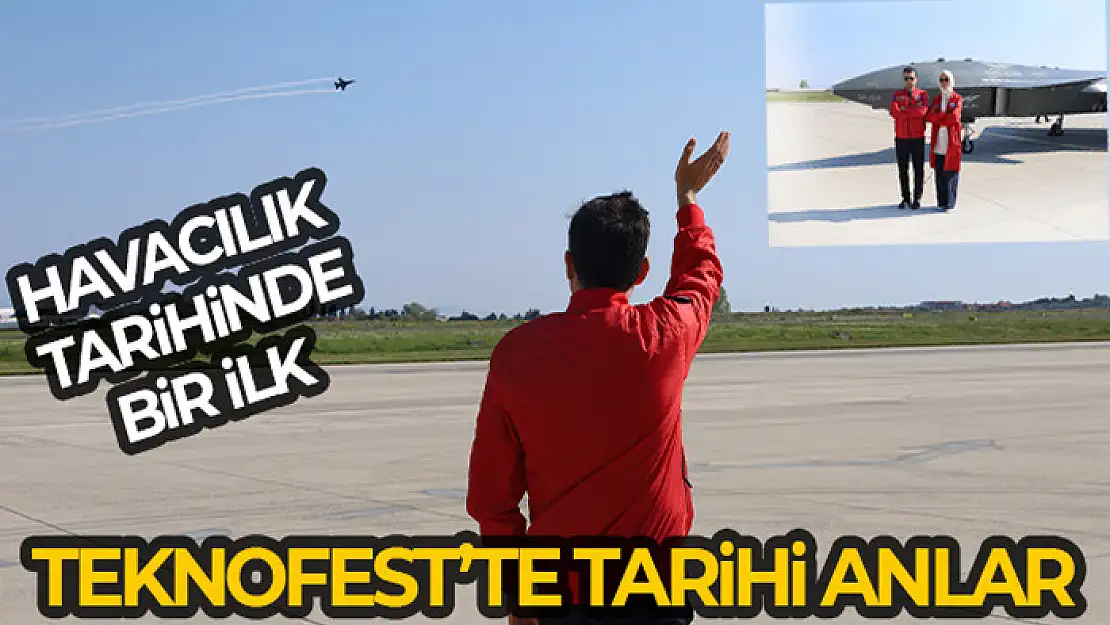 TEKNOFEST'te tarihi anlar yaşandı: İnsanlı ve insansız savaş uçakları birlikte uçtu