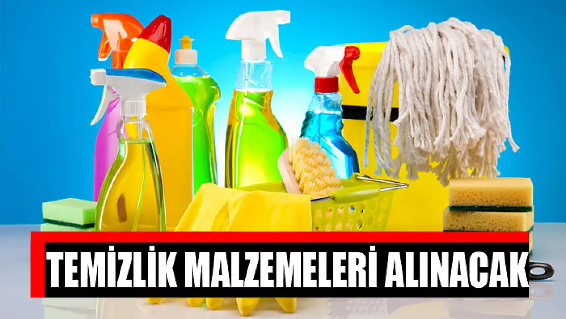 Temizlik malzemeleri alınacak