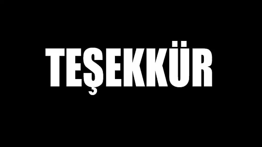 TEŞEKKÜR