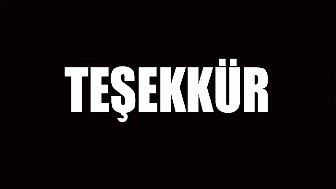 TEŞEKKÜR