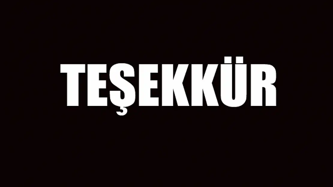 Teşekkür