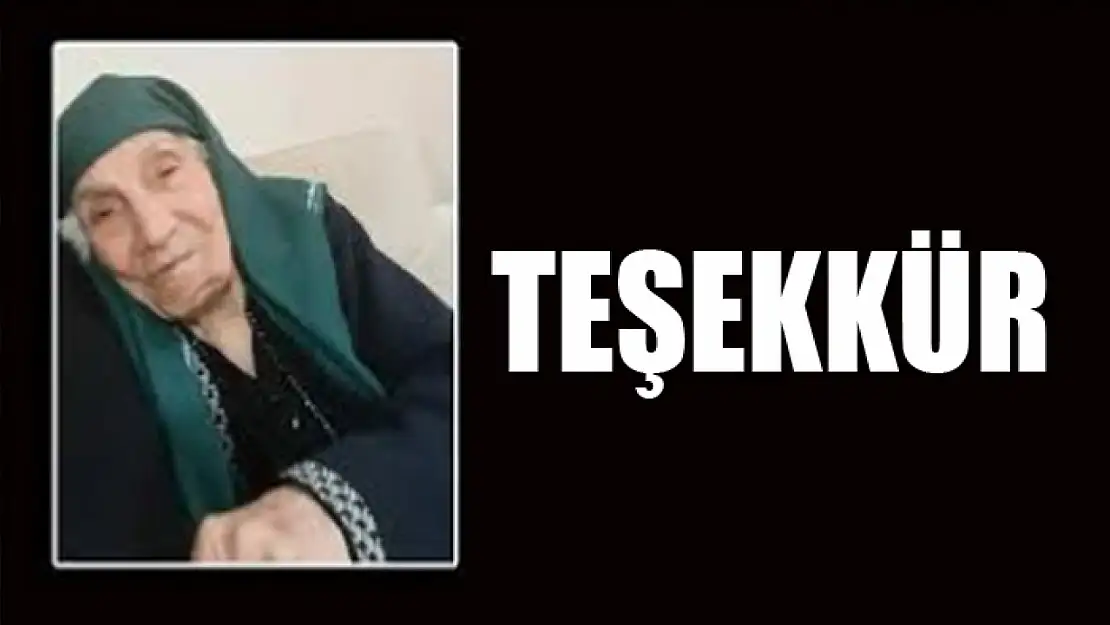 Teşekkür