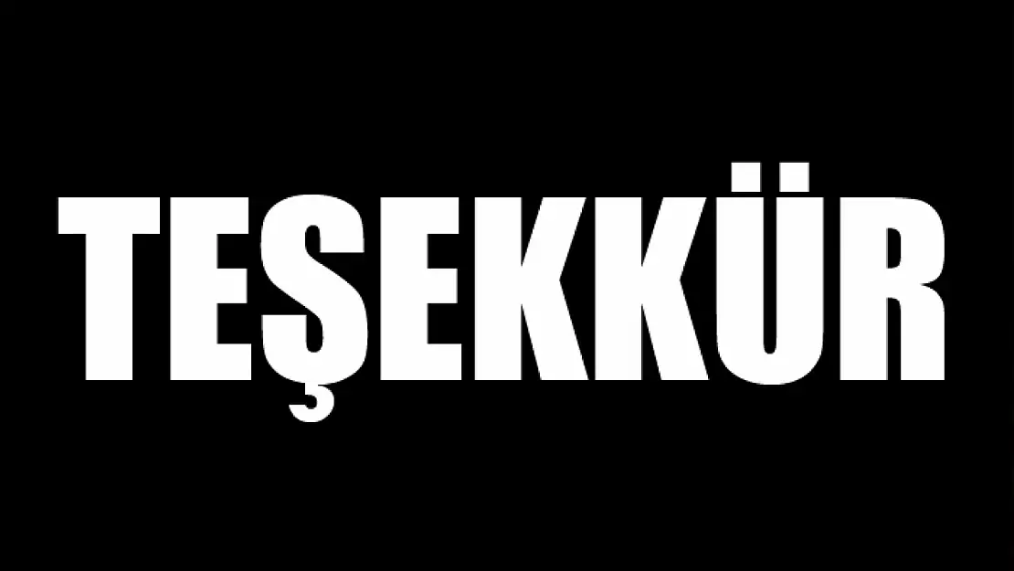 Teşekkür