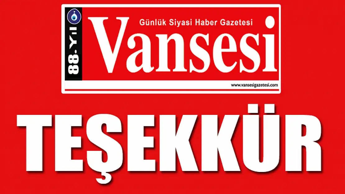 Teşekkür