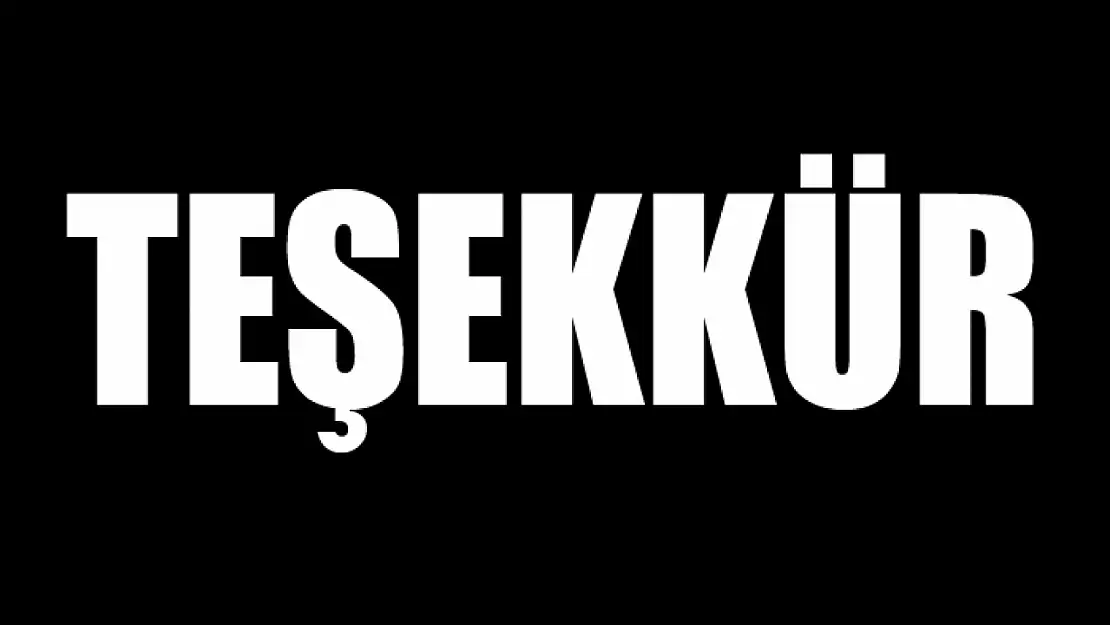 Teşekkür