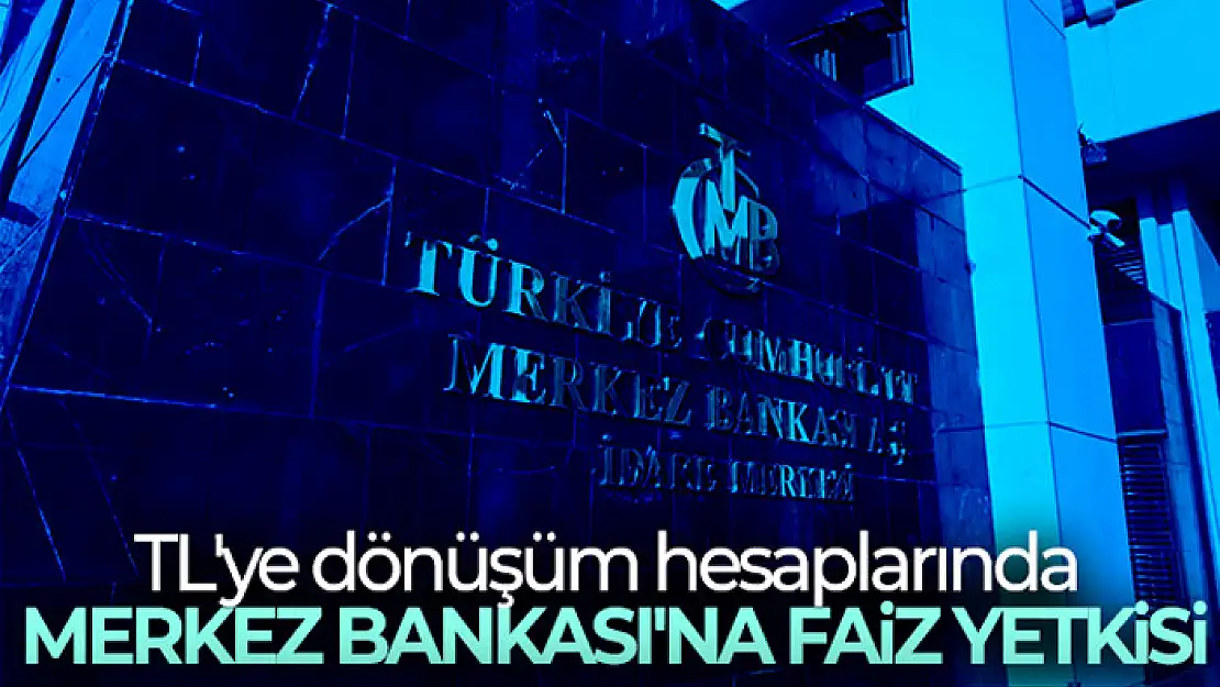 TL'ye dönüşüm hesaplarında Merkez Bankası'na faiz yetkisi