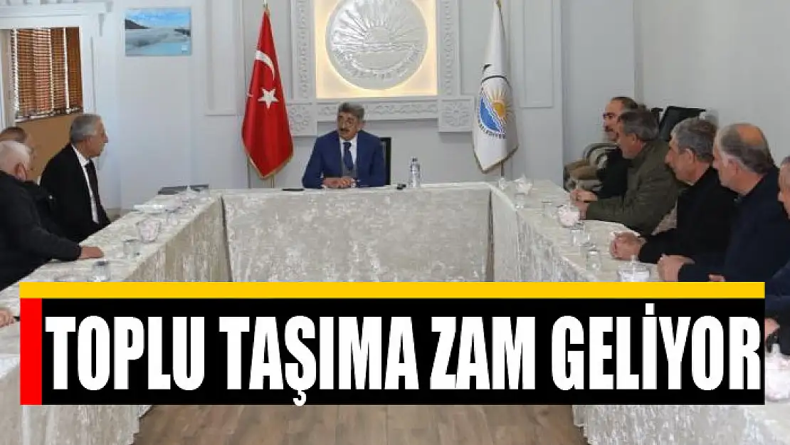 TOPLU TAŞIMA ZAM GELİYOR