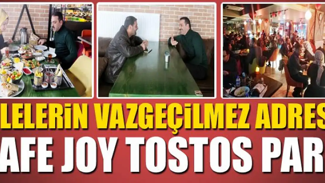 AİLELERİN VAZGEÇİLMEZ ADRESİ: CAFE JOY TOSTOS PARK