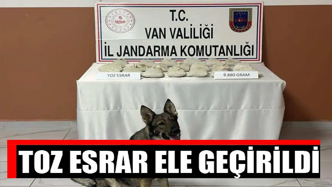 Toz esrar ele geçirildi