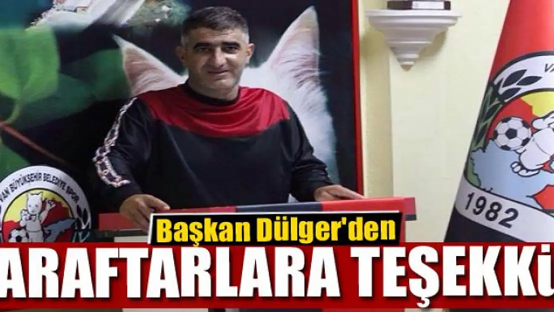 KaraKobra Taraftarlar Derneği Başkanı Dülger'den taraftarlar teşekkür mesajı 