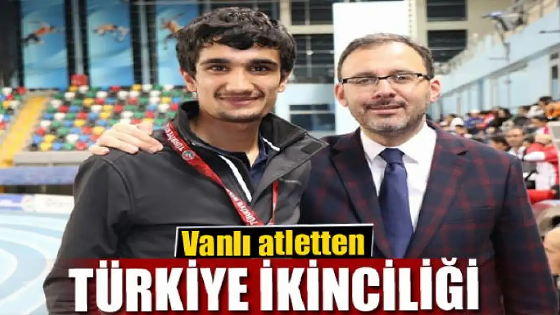 Vanlı atletten Türkiye ikinciliği