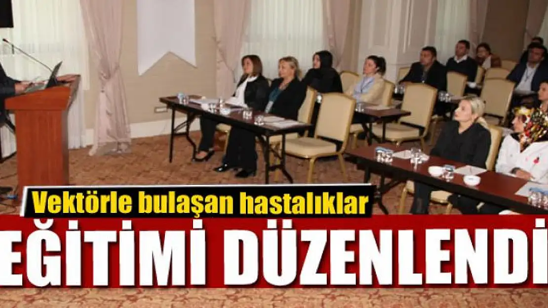 Vektörle bulaşan hastalıklar eğitimi düzenlendi 