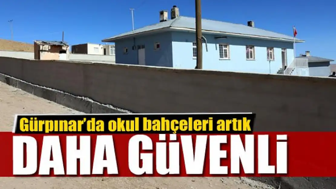 Gürpınar'da okul bahçeleri artık daha güvenli