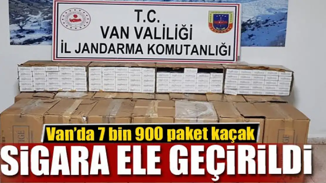 Van'da 7 bin 900 paket kaçak sigara ele geçirildi