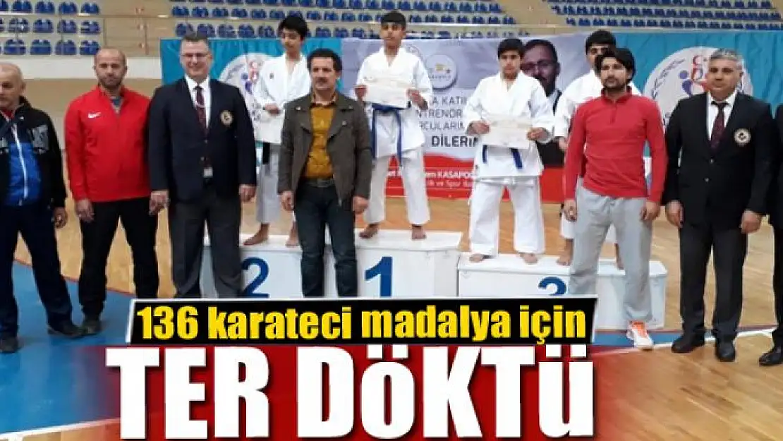 136 karateci madalya için ter döktü