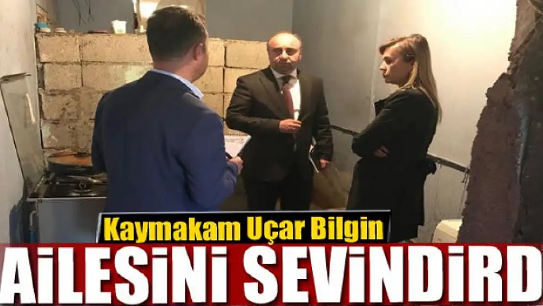 Kaymakam Uçar, Bilgin ailesini sevindirdi