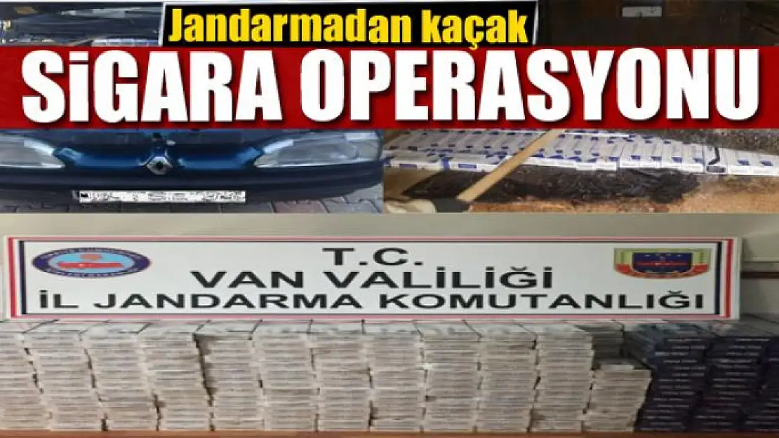 Jandarmadan kaçak sigara operasyonu 