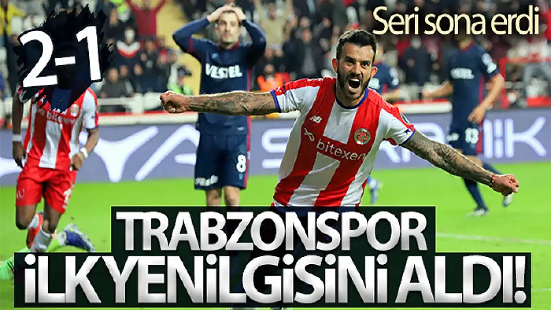 Trabzonspor ilk yenilgisini aldı!