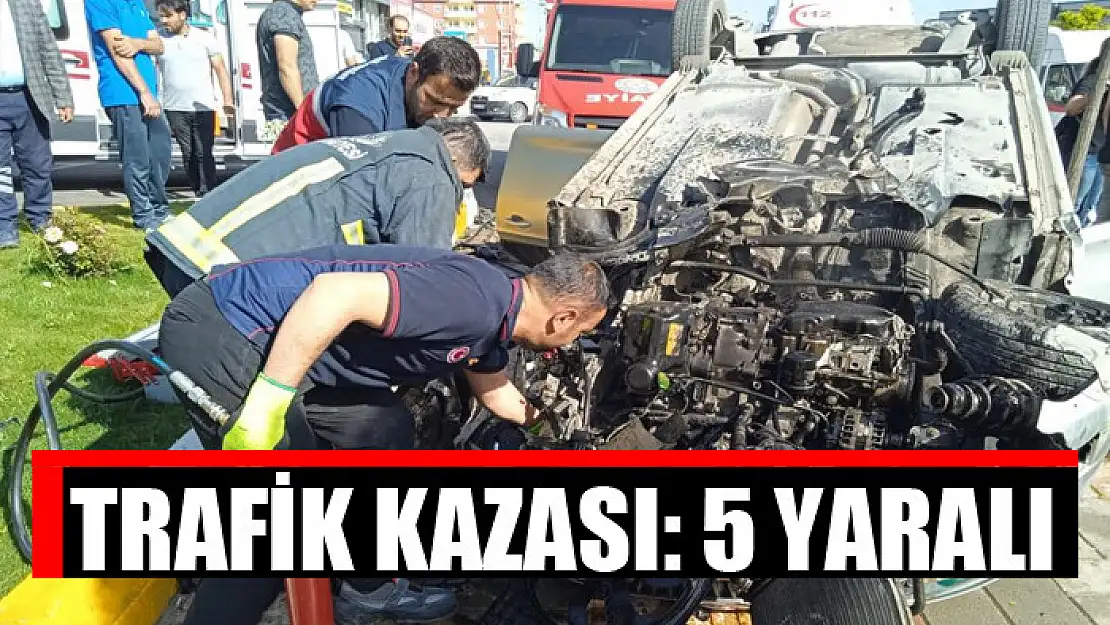 Trafik kazası: 5 yaralı