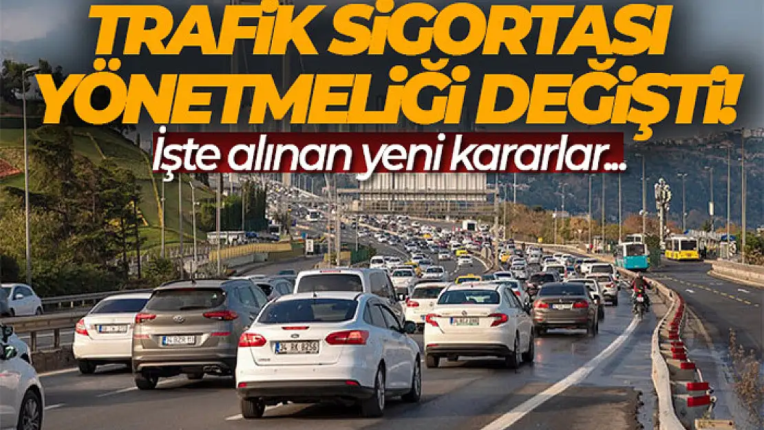 Trafik sigortası yönetmeliğinde değişiklik Resmi Gazetede yayımlandı