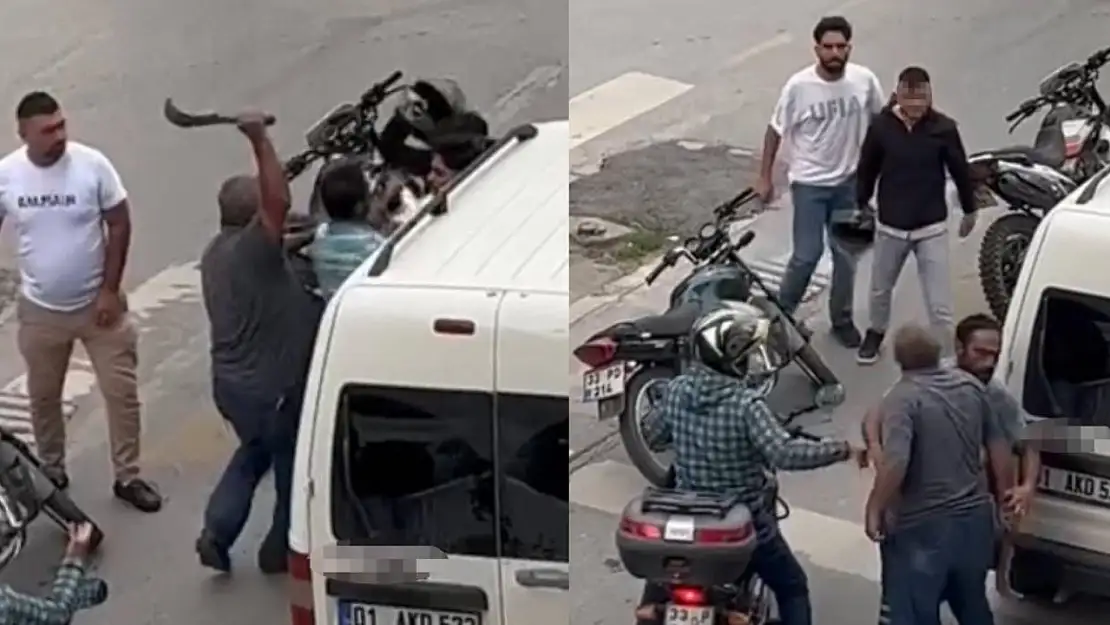 Trafikte budama bıçağı çekti ehliyeti alındı