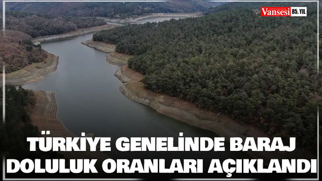 Türkiye genelinde baraj doluluk oranları açıklandı