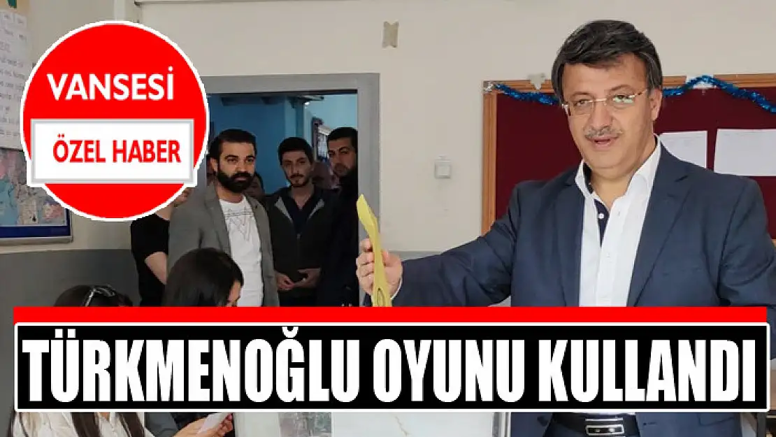 Türkmenoğlu oyunu kullandı